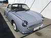 It is a picture of the blue nissan figaro open top in 1991,Sub Photo 8 Stock No.Y014586
