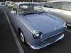 It is a picture of the blue nissan figaro open top in 1991,Sub Photo 0 Stock No.Y014586