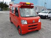 It is a picture of the red daihatsu hijet fire truck in 2006,First Photo Stock No.Y017601