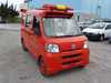 It is a picture of the red daihatsu hijet fire truck in 2006,Sub Photo 0 Stock No.Y017601