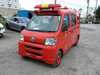 It is a picture of the red daihatsu hijet fire truck in 2006,Sub Photo 1 Stock No.Y017601