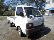 It is a picture of the white mitsubishi minicab truck in 1994,First Photo Stock No.Y019004