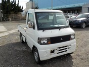 It is a picture of the white mitsubishi minicab truck in 2007,First Photo Stock No.Y021817