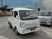 It is a picture of the white suzuki carry jumbo in 2018,First Photo Stock No.Y021880