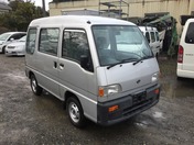 It is a picture of the silver subaru sambar passenger van in 1994,First Photo Stock No.Y021941
