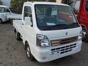 It is a picture of the white suzuki carry truck in 2018,First Photo Stock No.Y022774