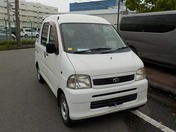 It is a picture of the white daihatsu hijet deck van in 2004,First Photo Stock No.Y023229