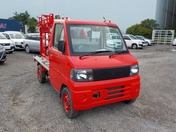 It is a picture of the red mitsubishi minicab  fire truck in 2002,First Photo Stock No.Y024505