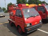 It is a picture of the red daihatsu hijet  fire truck in 1992,Sub Photo 0 Stock No.Y025850