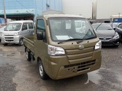 It is a picture of the green daihatsu hijet truck in 2018,First Photo Stock No.Y026485