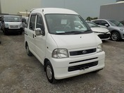 It is a picture of the white daihatsu hijet deck van in 2001,First Photo Stock No.Y027287