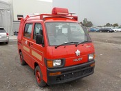 It is a picture of the red daihatsu hijet deck van in 1998,First Photo Stock No.Y029617