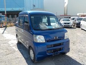 It is a picture of the blue daihatsu hijet deck van in 2007,First Photo Stock No.Y030017