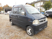 It is a picture of the blue daihatsu hijet deck van in 2001,First Photo Stock No.Y032861