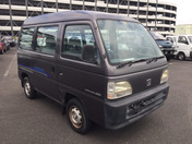 It is a picture of the gray m honda acty passenger van in 1996,First Photo Stock No.Y033730