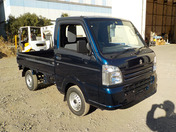 It is a picture of the blue suzuki carry truck in 2020,First Photo Stock No.Y035244