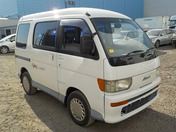 It is a picture of the white daihatsu atrai passenger van in 1995,First Photo Stock No.Y035320