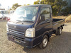 It is a picture of the dark blue suzuki carry truck in 2019,Sub Photo 1 Stock No.Y035680
