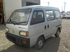 It is a picture of the silver honda acty passenger van in 1993,Sub Photo 1 Stock No.Y035870