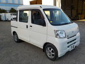 It is a picture of the white daihatsu hijet deck van in 2009,First Photo Stock No.Y036046