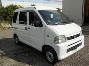 It is a picture of the white daihatsu hijet passenger van in 2004,First Photo Stock No.Y036940