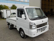 It is a picture of the white suzuki carry truck in 2019,First Photo Stock No.Y036941