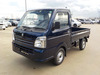 It is a picture of the dark blue  suzuki carry truck in 2020,Sub Photo 1 Stock No.Y038512