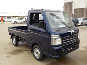 It is a picture of the dark blue  suzuki carry truck in 2020,First Photo Stock No.Y038512