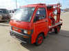 It is a picture of the red daihatsu hijet fire truck in 1998,Sub Photo 1 Stock No.Y041136