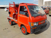 It is a picture of the red daihatsu hijet fire truck in 1998,First Photo Stock No.Y041136