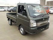 It is a picture of the khaki suzuki carry truck in 2021,First Photo Stock No.Y041322