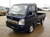 It is a picture of the blue suzuki carry truck in 2021,Sub Photo 1 Stock No.Y041323