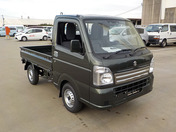It is a picture of the khaki suzuki carry truck in 2021,First Photo Stock No.Y041735