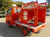 It is a picture of the red daihatsu hijet fire truck in 2003,Sub Photo 2 Stock No.Y042095