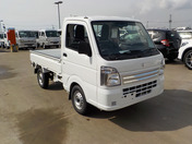 It is a picture of the white suzuki carry truck in 2022,First Photo Stock No.Y043511