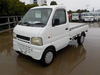 It is a picture of the white suzuki carry truck in 2002,Sub Photo 1 Stock No.Y045063