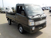 It is a picture of the  khaki  suzuki carry truck in 2021,Sub Photo 0 Stock No.Y045202