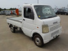 It is a picture of the white suzuki carry truck in 2003,Sub Photo 0 Stock No.Y045925