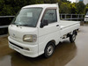 It is a picture of the white daihatsu hijet truck in 2000,Sub Photo 1 Stock No.Y046542
