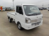 It is a picture of the white suzuki carry truck in 2022,Sub Photo 0 Stock No.Y046734