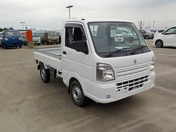 It is a picture of the white suzuki carry truck in 2014,First Photo Stock No.Y047749