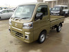 It is a picture of the  khaki  daihatsu hijet truck in 2022,Sub Photo 1 Stock No.Y048043