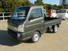 It is a picture of the  khaki  suzuki carry truck in 2022,Sub Photo 1 Stock No.Y048208
