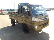 It is a picture of the  khaki  daihatsu hijet jumbo in 2021,First Photo Stock No.Y048241